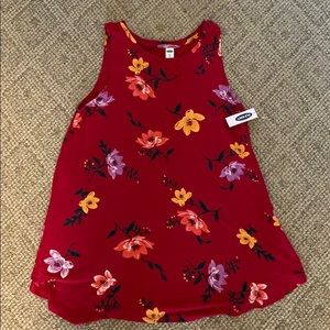 Old Navy floral tank top size M